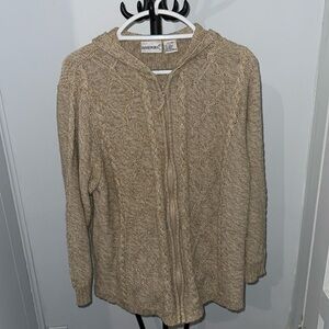 Silk Blend Zip up Hoodie